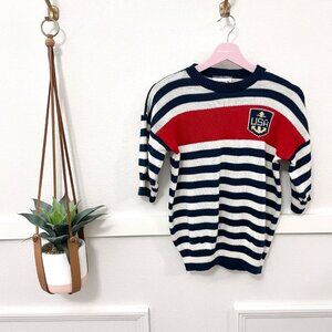 Vintage Indian Harbour USA Americana Striped Sweater Size S